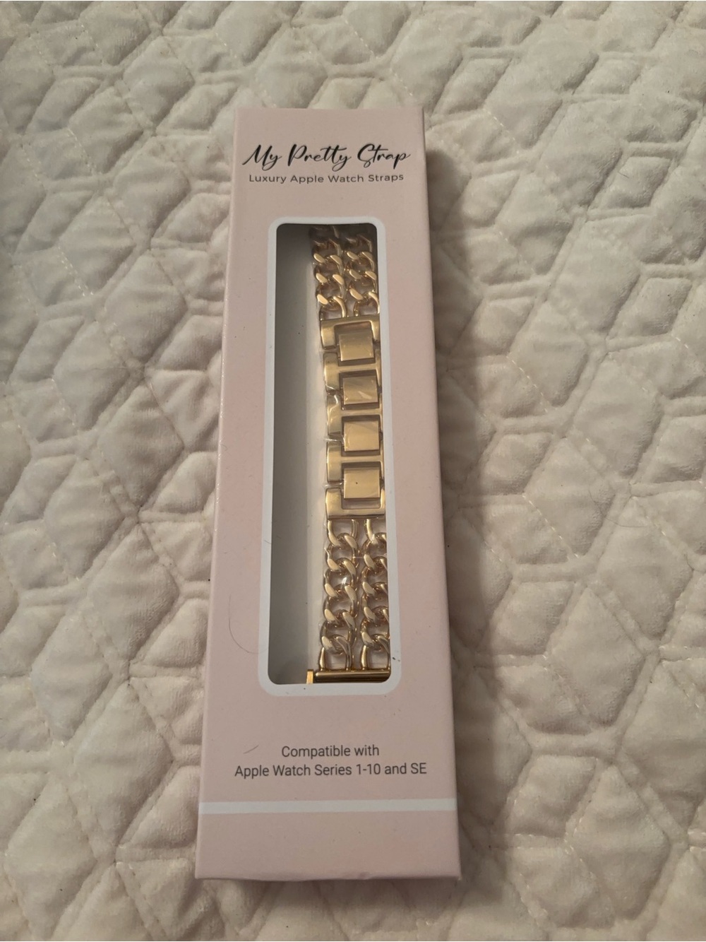 Gold Chain-Link Apple Watch Strap